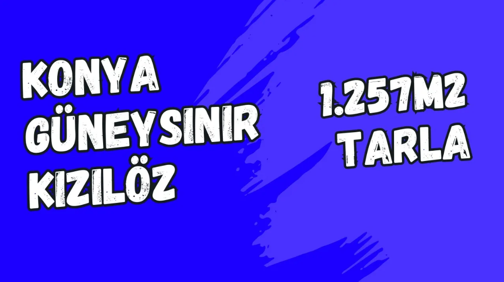 KONYA GÜNEYSINIR KIZILÖZ KÖYÜNDE 1.257M² TARLAMIZ SATILIKTIR. - KONYA GÜNEYSINIR fotoğraf 21